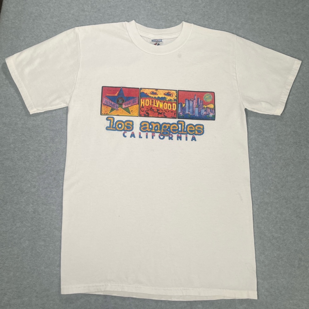 Vintage 90’s Hollywood California Souvenir T Shirt US Size Small